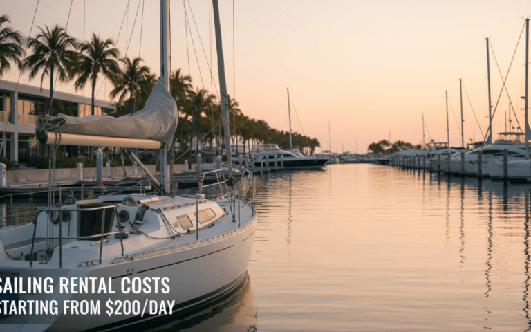 Wie viel kostet es, ein Segelboot zu mieten?